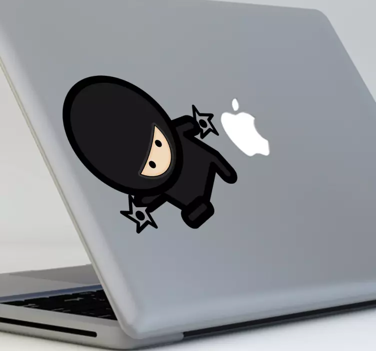 Autocolante para macbook ninja shuriken - TenStickers