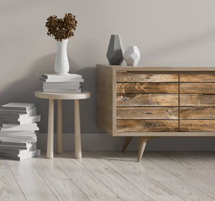 Autocolante para mobília madeira vintage - TenStickers