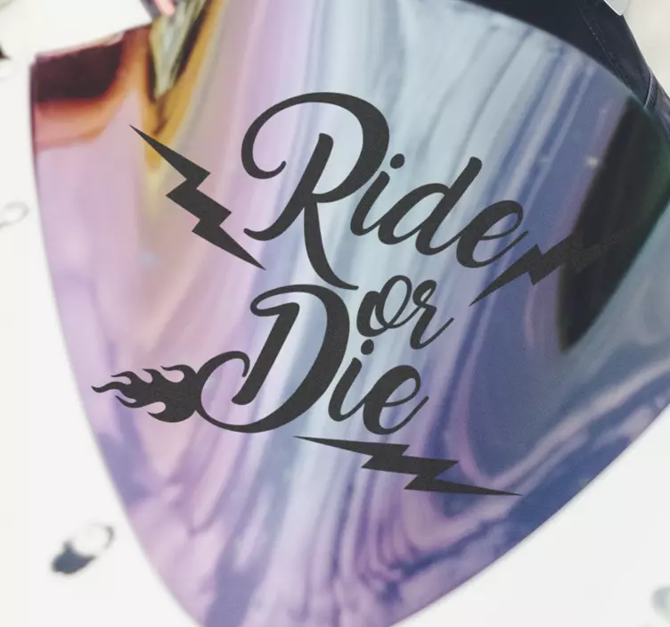 Autocolante para motas Ride or Die - TenStickers