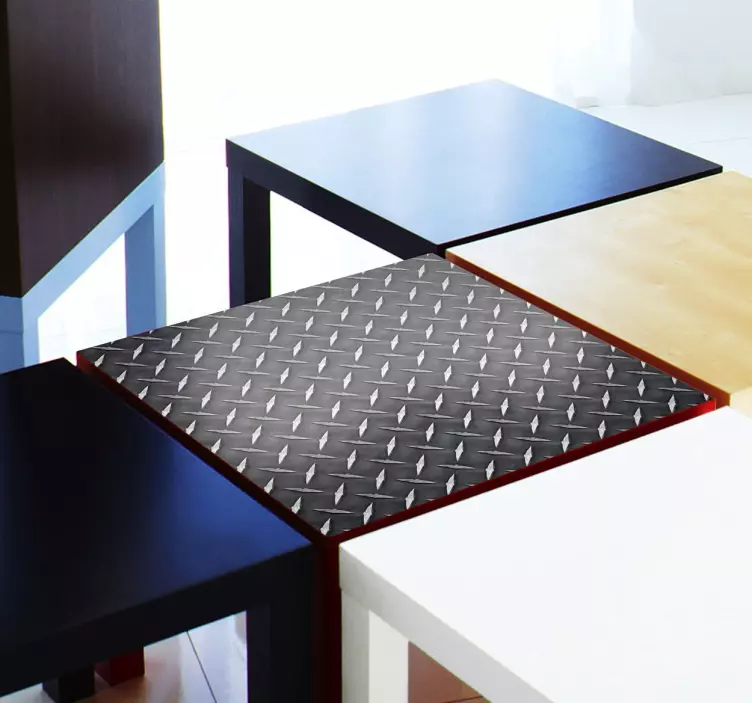 Autocolante para móveis textura de metal - TenStickers