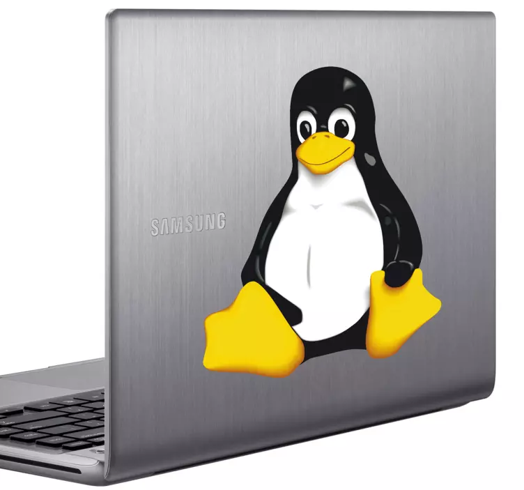 Autocolante para PC Pinguim de Linux  - TenStickers