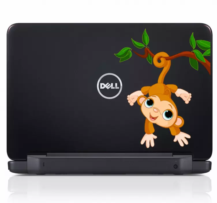 Autocolante para portátil macaco - TenStickers