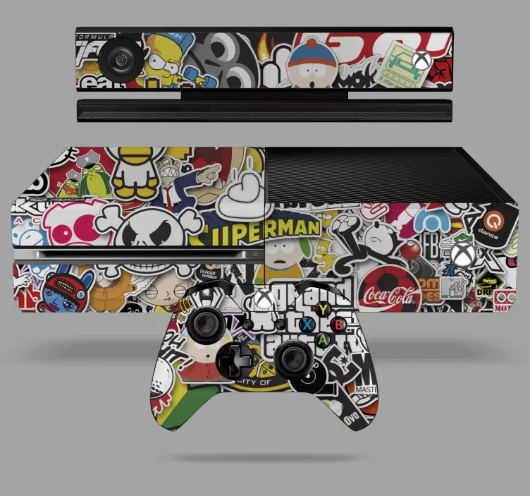 Adesivos personalizados para xbox Grafite símbolos originais - TenStickers