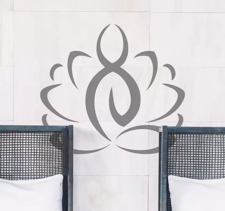 Autocolante parede com simbolo de Yoga - TenStickers