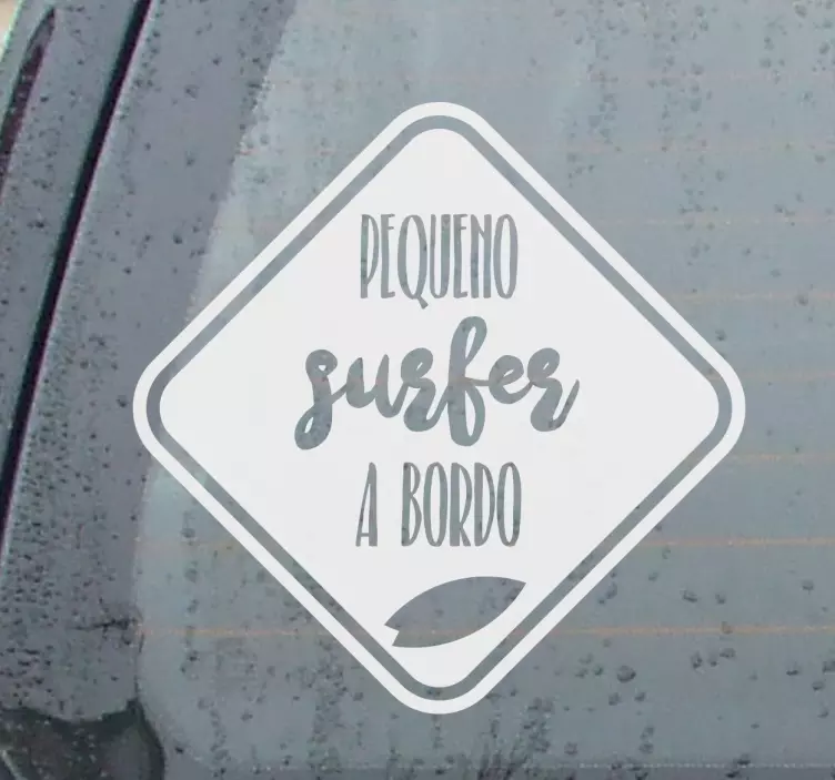 Autocolante pequeno surfer a bordo - TenStickers