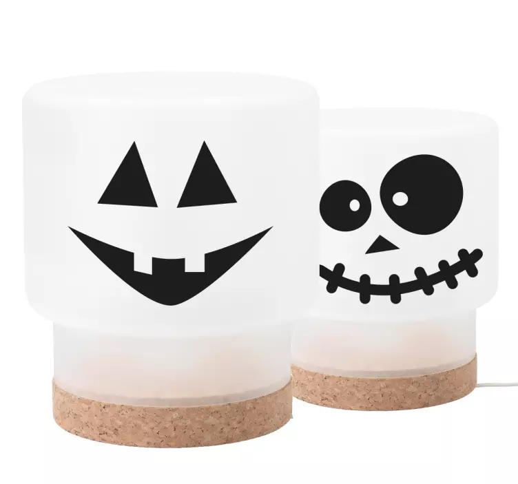 Autocolante rostos Halloween - TenStickers