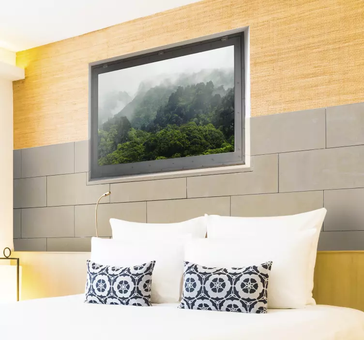 Autocolante sala de estar moldura - TenStickers