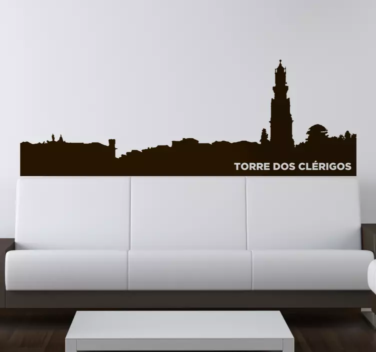 Autocolante skyline Torre dos Clérigos - TenStickers