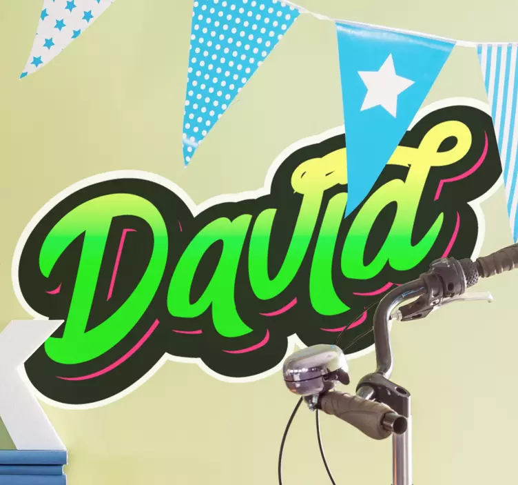 Vinis decorativos urbanos Grafite verde - TenStickers