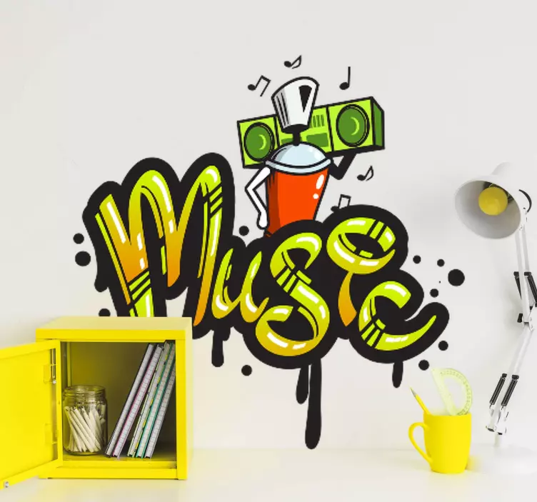 Vinis decorativos urbanos Som da cidade - TenStickers