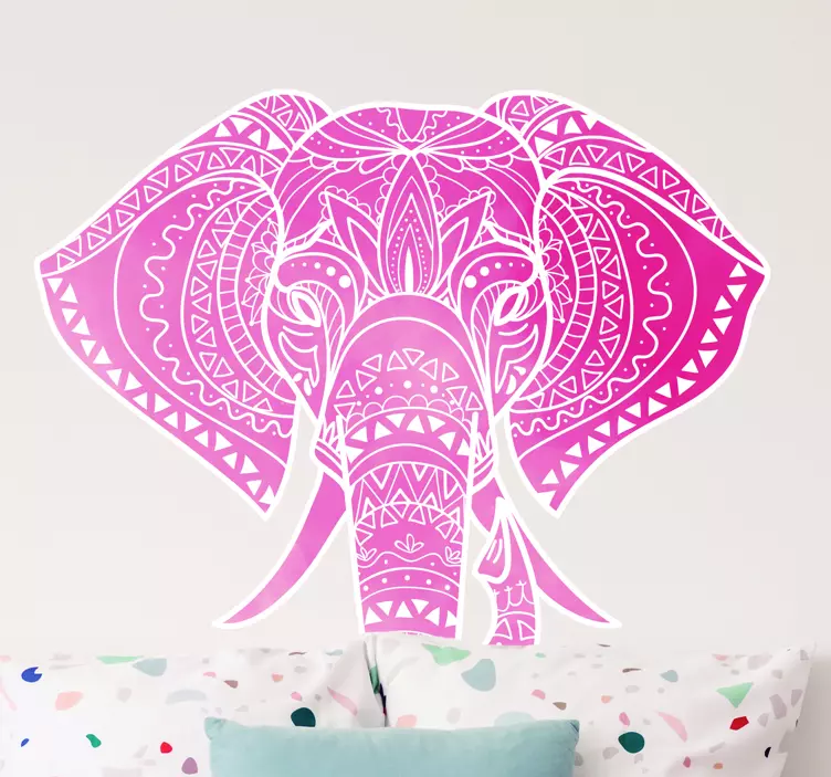 Autocolante animais Elefante Tribal - TenStickers