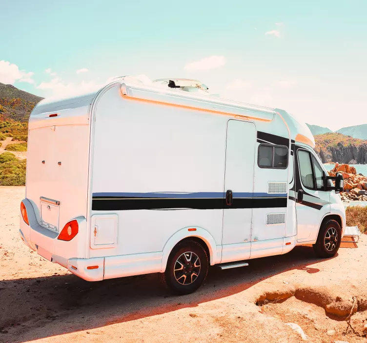 Vinil com padrões lineares Bandas laterais - TenStickers