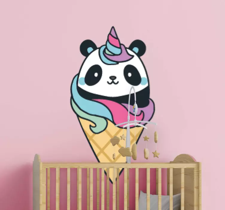 Autocolantes decorativos de animais diversos Pandicórnio de anime - TenStickers
