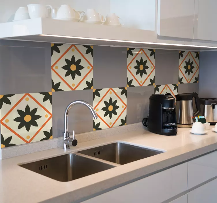 Autocolantes azulejos decorativos Flamingo da bélgica - TenStickers