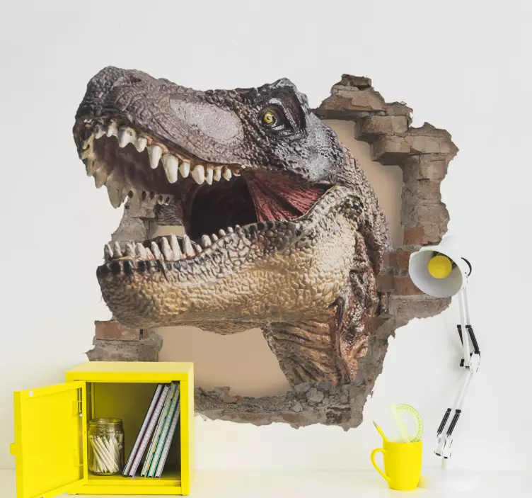 Autocolantes decorativos de dragões e dinossauros Efeito de dinos - TenStickers