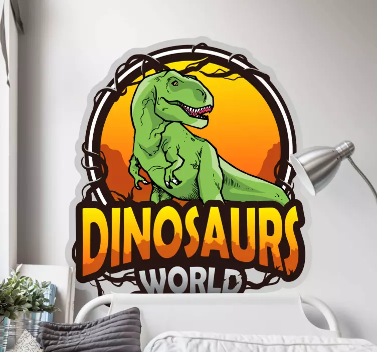 Autocolantes decorativos de dragões e dinossauros Mundo jurássico - TenStickers