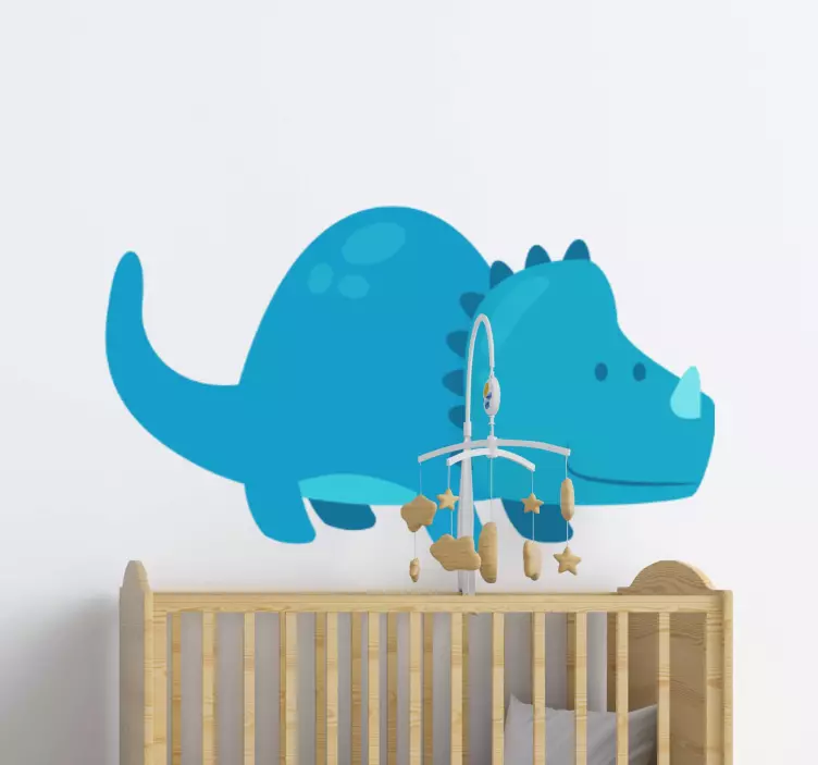 Autocolantes decorativos de dragões e dinossauros Triceratops - TenStickers