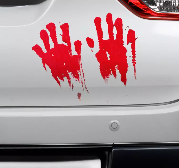 Autocolantes de efeitos visuais mãos sangue - TenStickers