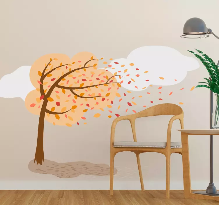 Vinil de flores e plantas Desenhos de outono - TenStickers