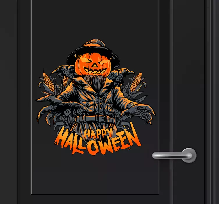 Autocolantes de halloween Espantalho assustador - TenStickers