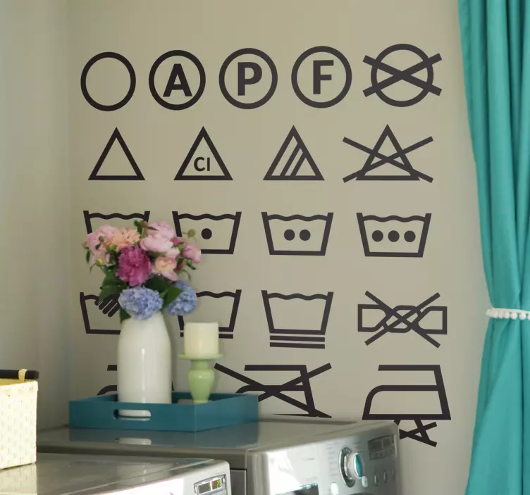 Autocolantes de ícones de lavar roupa - TenStickers