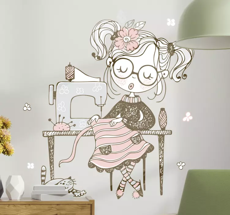 Vinis de ilustrações Conjunto de costura - TenStickers