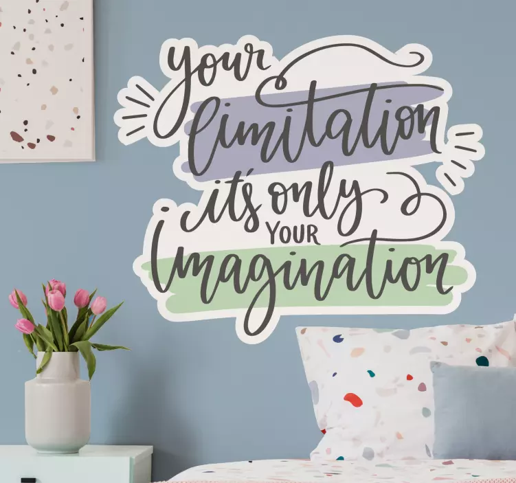 Autocolantes decorativos de motivação pessoal Letras de cotação m - TenStickers