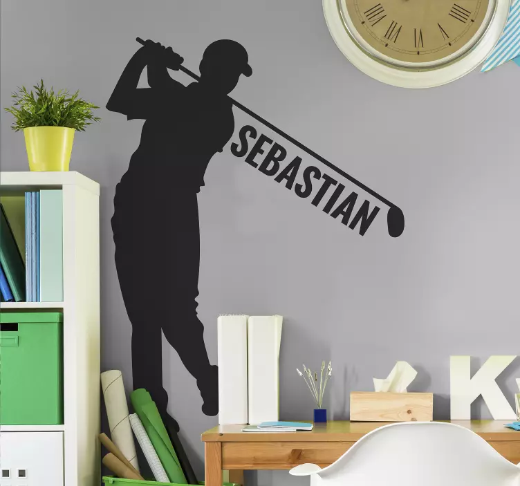 Vinis de outros desportos Jogador de golf - TenStickers