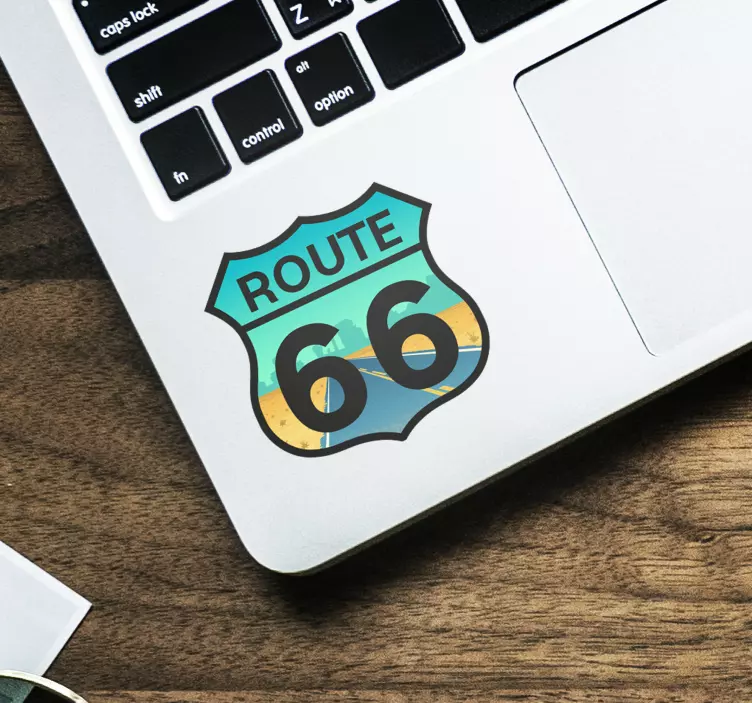 Autocolantes de viagens e aventuras route 66 - TenStickers