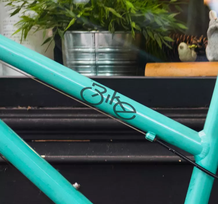 Autocolante Texto decorativo de bicicleta - TenStickers