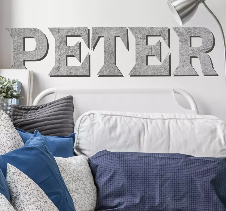 Autocolantes decorativos com textura de betão Nome - TenStickers