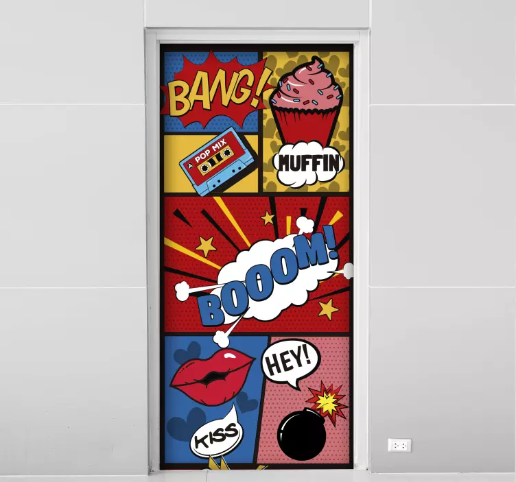 Autocolantes decorativos de arte pop art - TenStickers