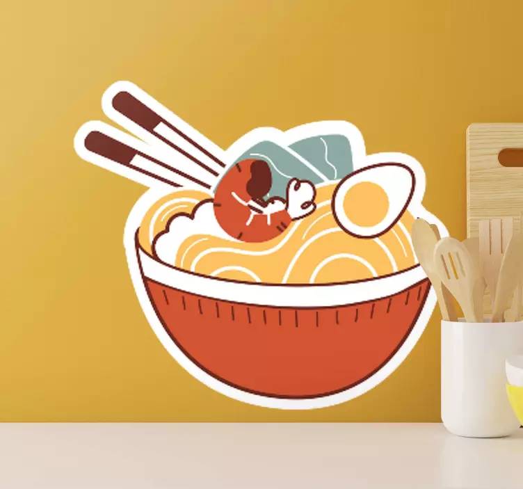 Autocolantes de comida Anime ramen - TenStickers
