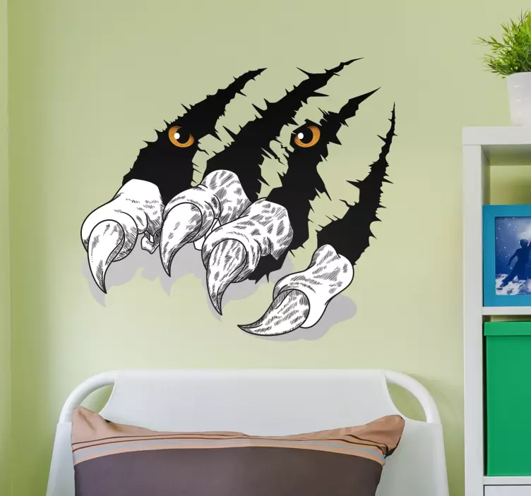 Autocolantes de efeitos visuais Garras de tigre - TenStickers
