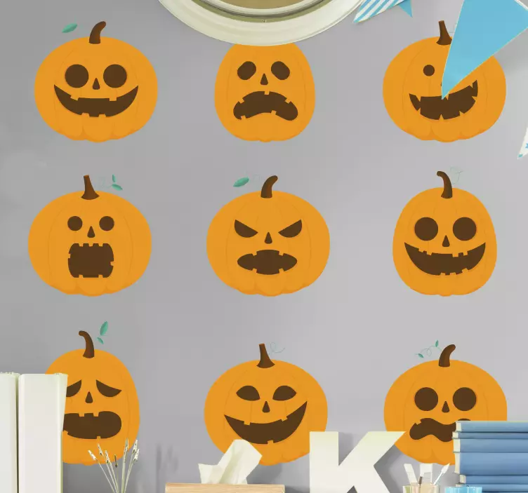 Autocolantes de halloween Expressões de halloween - TenStickers