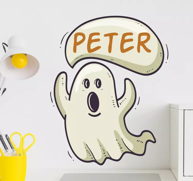 Autocolantes de halloween Fantasma personalizado - TenStickers