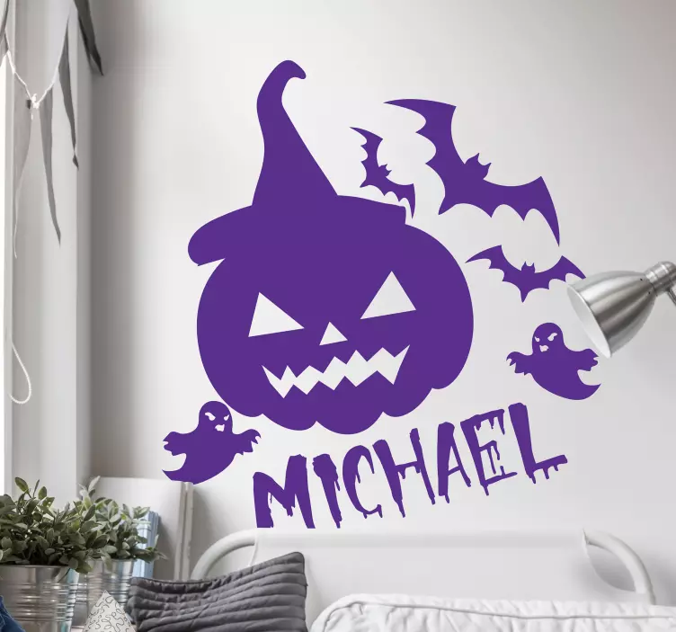 Autocolante de halloween personalizável - TenStickers