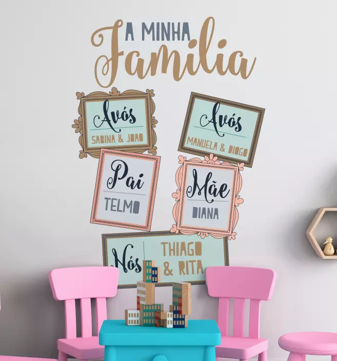 Autocolantes de lar Minha família - TenStickers