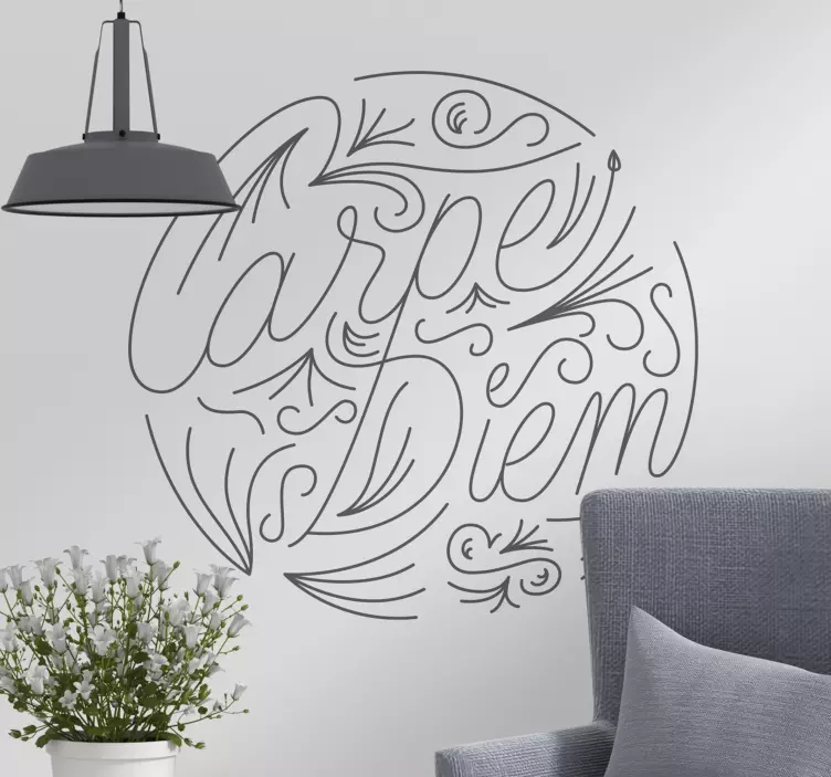 Autocolantes  de motivação pessoal carpe diem - TenStickers
