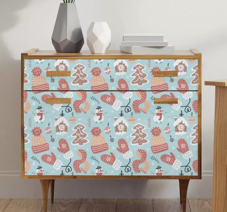 Autocolantes de Natal Casa de pão de gengibre fofa - TenStickers