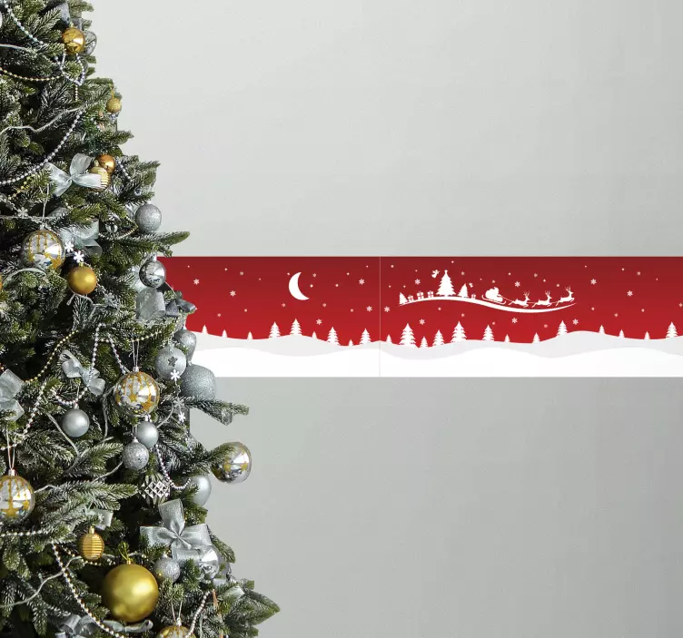 Autocolantes de Natal Onda de natal - TenStickers