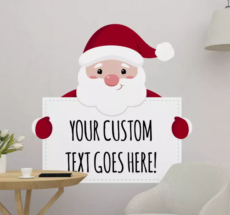 Autocolantes de Natal Papai noel personalizado - TenStickers