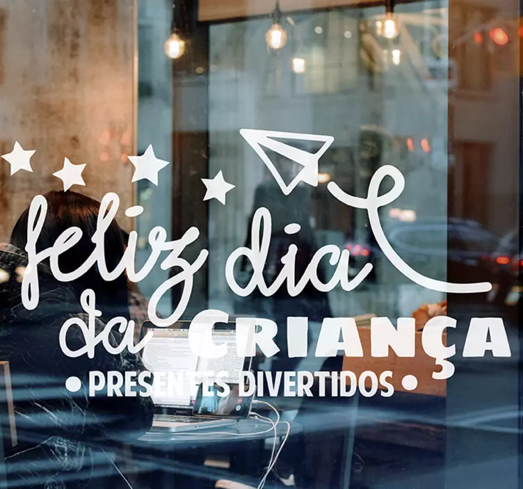 Vinil negócios Dia das crianças apresenta - TenStickers