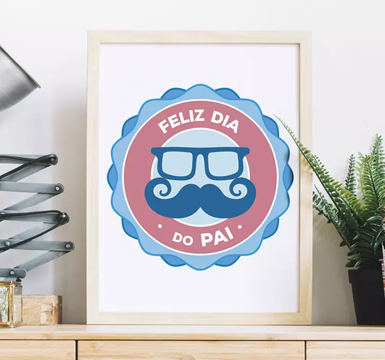 Vinil festividade Escudo feliz do dia dos pais - TenStickers