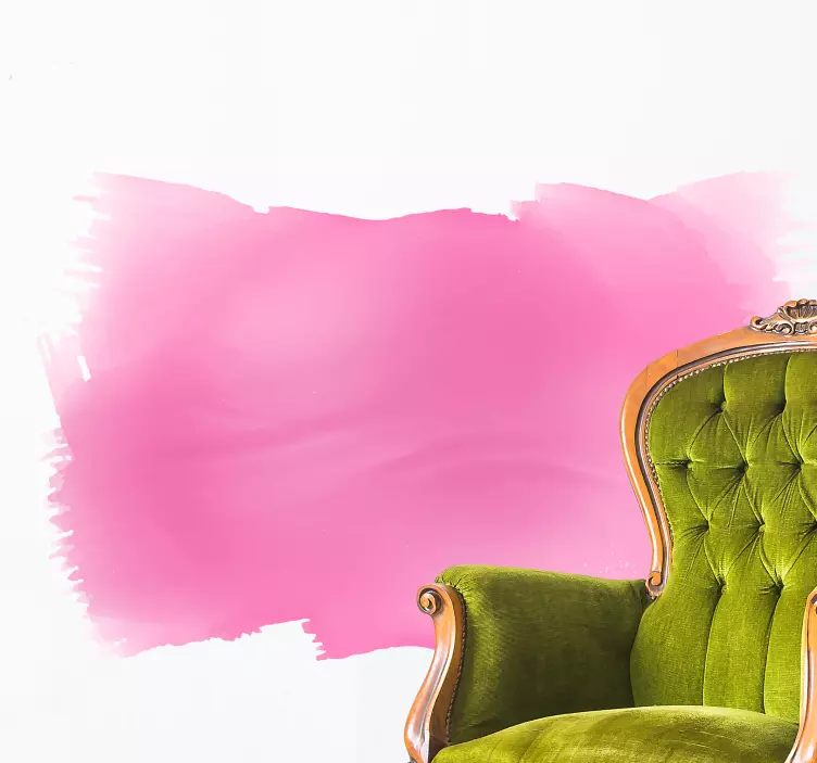 Autocolante Mancha de tinta rosa - TenStickers