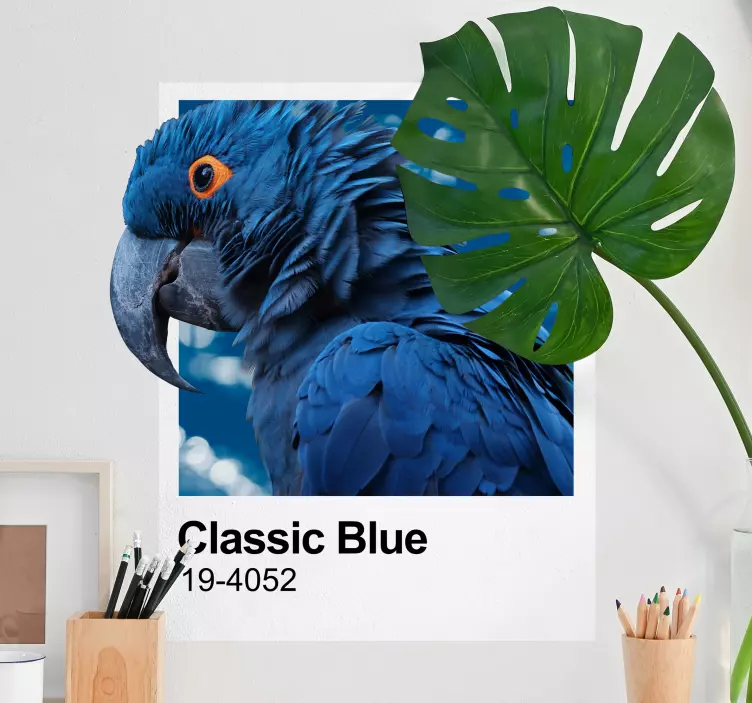 Adesivos de animais Pantone classic blue - TenStickers