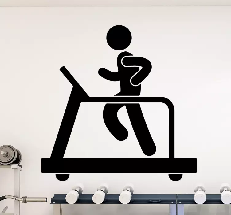 Autocolantes de pessoas Esteira fitness - TenStickers