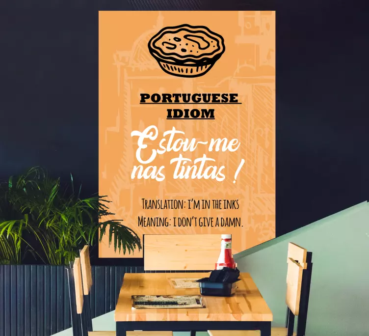 Autocolantes de provérbios populares Dizendo portugues - TenStickers