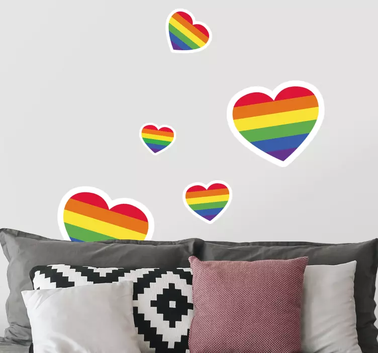 Autocolante arco-íris LGBT+ - TenStickers