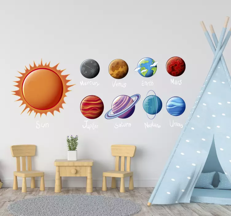 Autocolantes do espaço Sistema solar - TenStickers